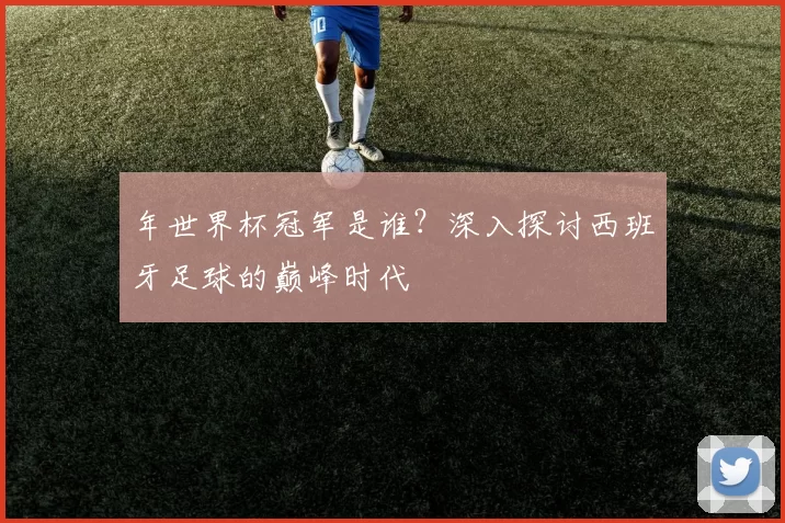 年世界杯冠军是谁?深入探讨西班牙足球的巅峰时代